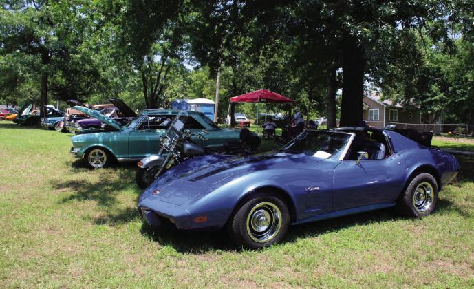 The Knights Auto Club 36th Annual Car Show attracted more than 200 entries to Boy Scout Park on June 24, including this 1975 Corvette Stingray owned by Patti Trumble of Shawnee. Countywide &amp; Sun/Natasha Dunagan