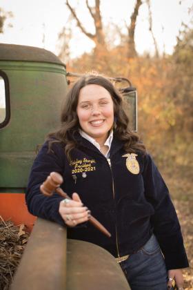 Paisley Sturgill is a third-generation Bethel FFA member and served as President of the chapter in her senior year. Now a senior at OSU, Sturgill recently received her American FFA Degree. Photo provided.