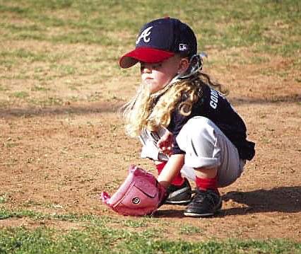 Brooklyn Duff plays “Wee Ball” at four years old. Duff is now a junior at Bethel HIgh School and will be playing softball in Italy in July. Photo provided by Julie Talton.