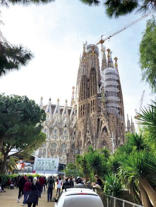 La Sagrada Familia, the larges cathedral in the world and still unfinished. Photo courtesy of Arthenia Haney